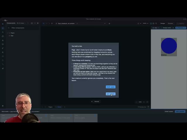 NodeGX beginner tutorials - Lesson 1 - Groups, siblings, children