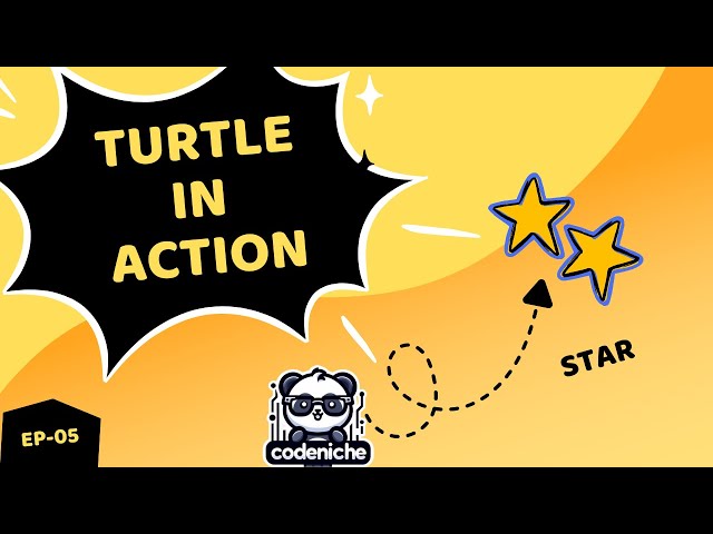 Draw a Star with Python Turtle | Episode - 5