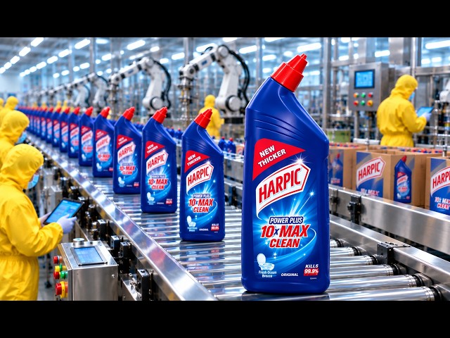 Inside the Harpic Plant – The HYPNOTIC Thick Blue Gel Manufacturing of Toilet Cleaner Production