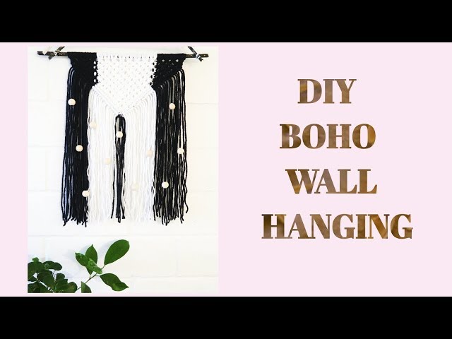 DIY: Boho Wall Hanging | Step by step macrame wall hanging tutorial