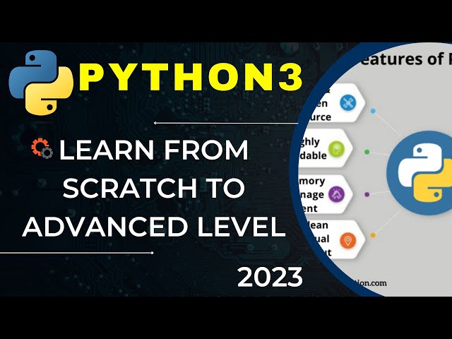 📚 Learn Python 3 from Scratch to Advanced Level (2023) | Full Python Tutorial