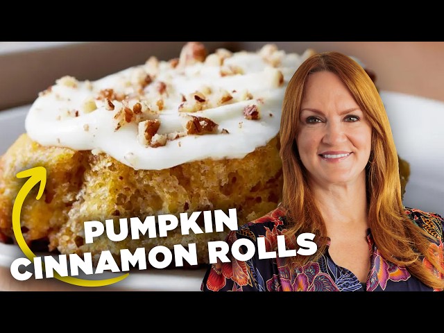 Ree Drummond’s Gooey Pumpkin Cinnamon Rolls 🧡 | The Pioneer Woman | Food Network