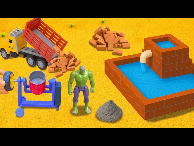 DIY Construction Science Project - Building a Strong Brick Pool Tank to Prevent Monster Attack