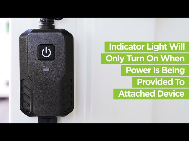 Outdoor Remote Control Outlet Plug Heavy Duty 15A 3-Prong Outlet 100Ft Range Battery Includ Bn-link