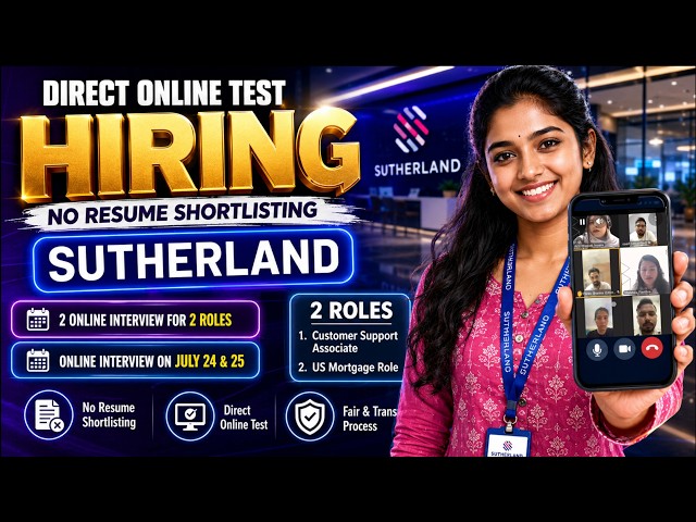 🚀 Sutherland Mega Online Interview 2026 | 12th Pass | Freshers & Experienced | Apply Now
