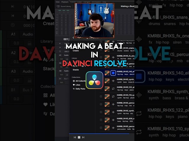 I Made a Beat in DAVINCI RESOLVE?! 😮