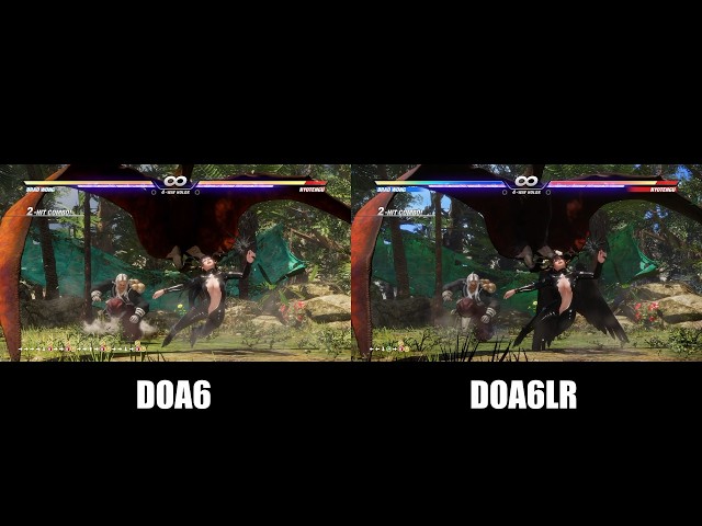 DOA6 VS DOA6LR OBORO Mode Graphics Comparisons