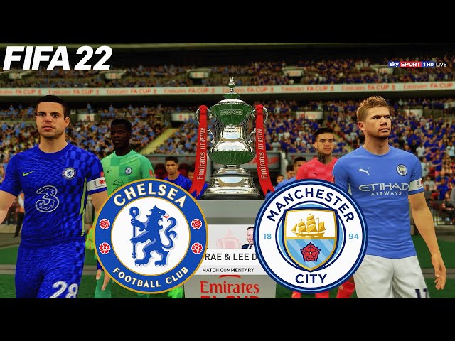 Chelsea vs Manchester City - Ft. Erling Haaland, Hakimi, | FA Cup - Gameplay & Full match