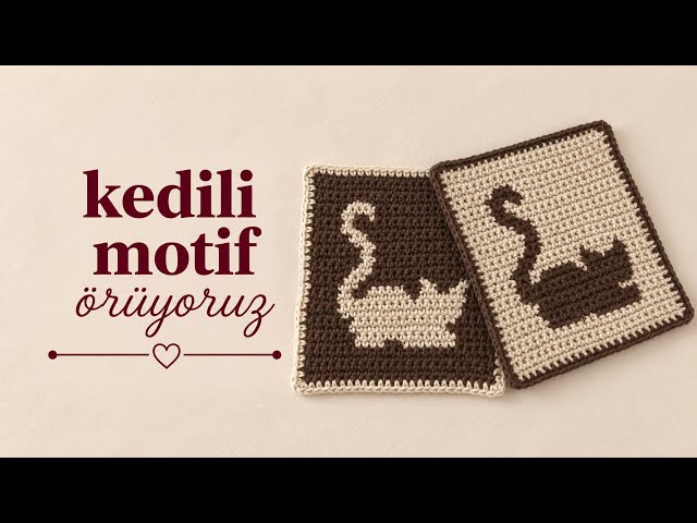 Crocheting a Cat Motif 🐈 | Crochet Cat Motif