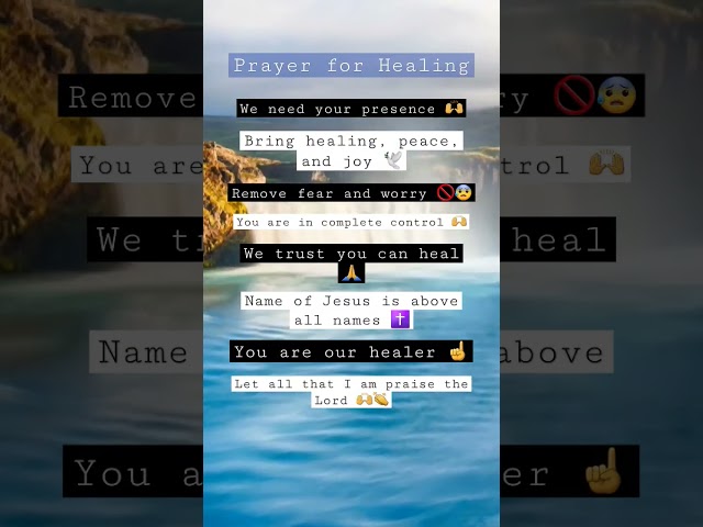 Prayer for Healing | GOD HEAL ME (One Minute Prayer)