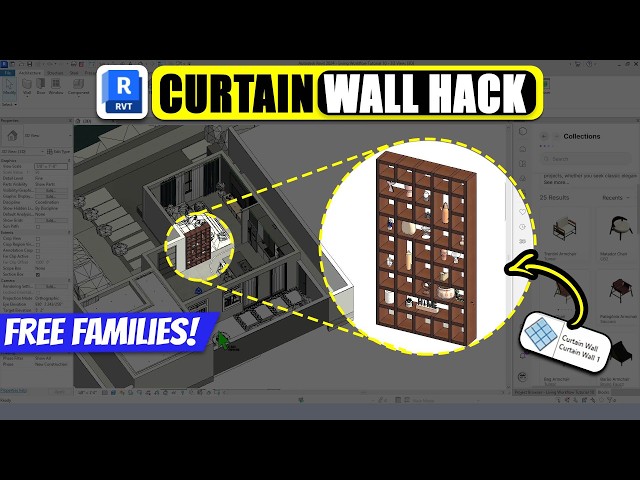 Revit Curtain Wall Hack You Should Know + Free Revit Families
