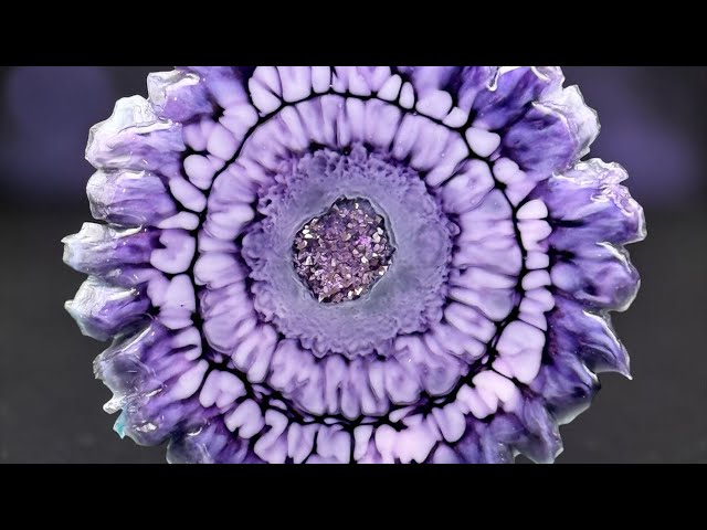 #545 Fairy Flower Pour Using a New White and Resin