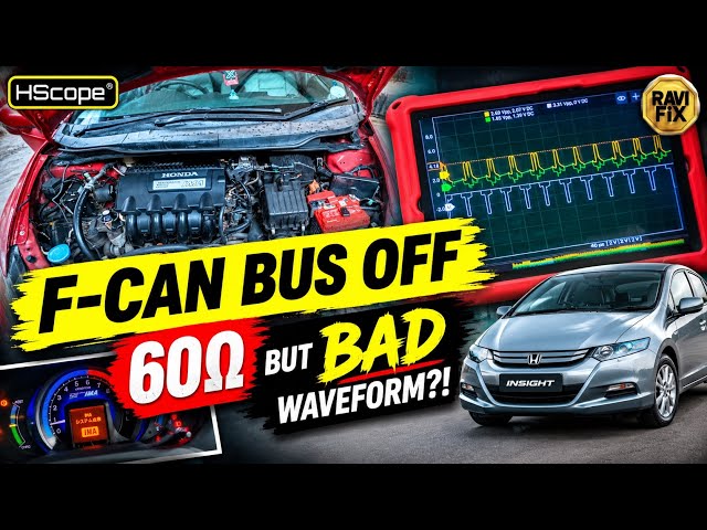     Honda Insight Christmas Lights + Blinking D: Finding the Real CAN Bus Fault| F-CAN bus off U0029