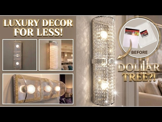 I Turned $1 Dollar Tree Finds Into $300 Designer Decor! | DOLLAR TREE DIY | LUXURY HOME DECOR IDEAS