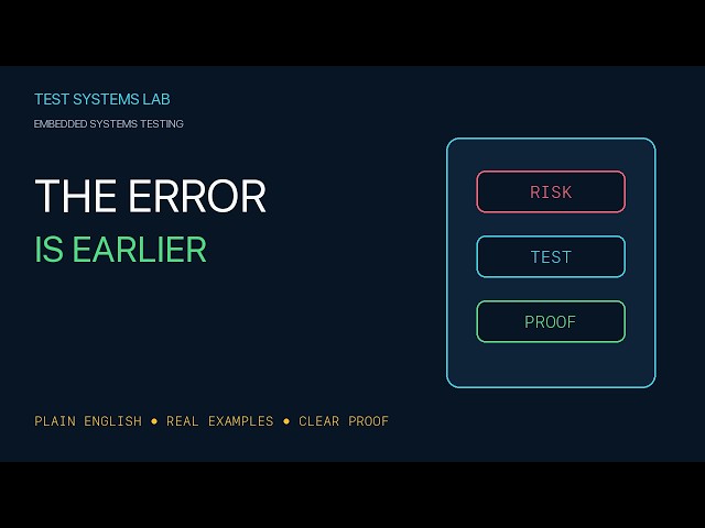 Firmware Log Analysis — Find the First Real Failure