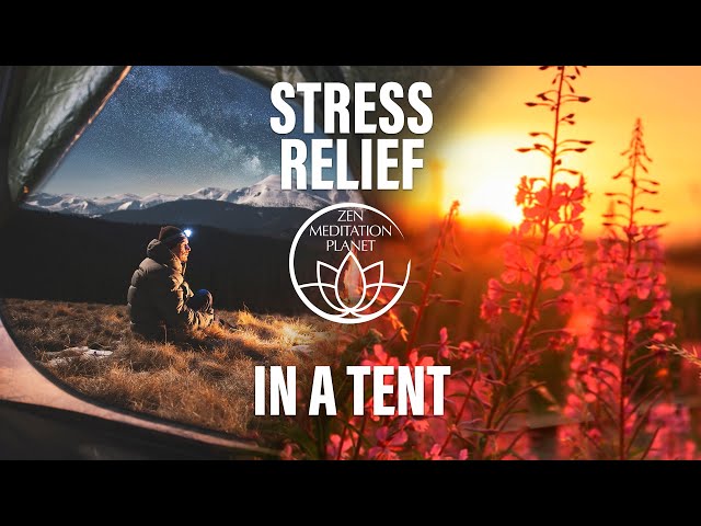 Chill in a tent – Stress relief music while travelling alone – hitchhiking in summer 2019