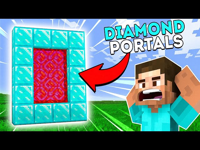 Minecraft But I Can Craft Custom Portals