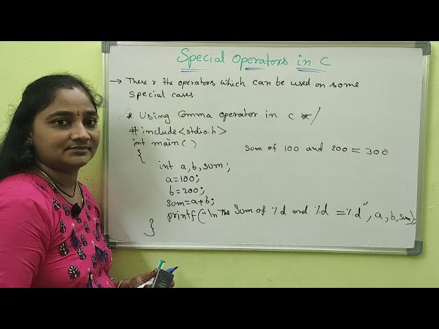 C-Language||Class-40|| Special Operators in C ||Both in Telugu and English||Telugu Scit Tutorials
