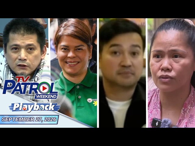 TV Patrol Weekend Playback | September 27, 2026