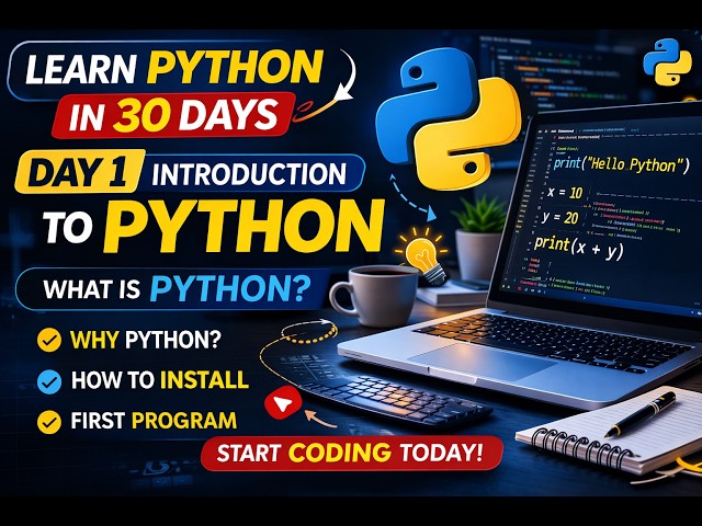 Python Tutorial for Beginners | Day 1 – Introduction to Python & Setup | Start Coding Today