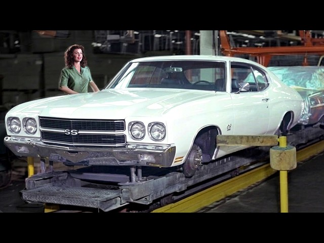 Inside Chevrolet plant (closed decades ago): Building Chevrolet Chevelle SS