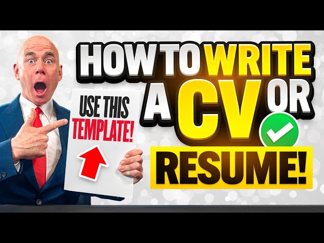 HOW TO WRITE A CV or RESUME IN 2027! (CV and RESUME WRITING TIPS!) CV and RESUME TEMPLATES INCLUDED!