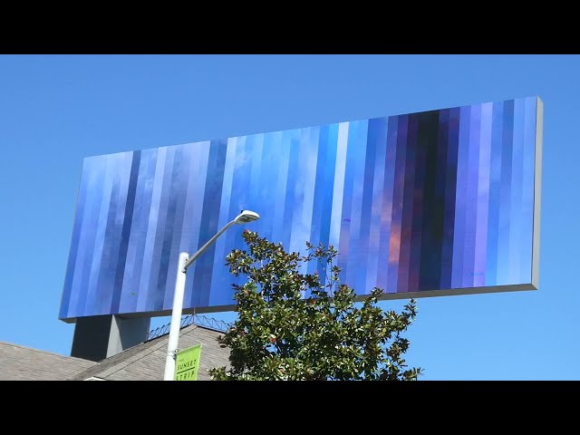 Netflix Billboard Frozen Sunset Blvd Los Angeles CA October 3, 2026 Summer Heatwave 102 Degrees