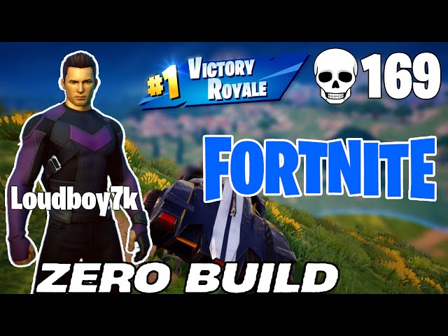 169 Elimination Fortnite Solo Zero Build - First Week Journey from Chump to Champ