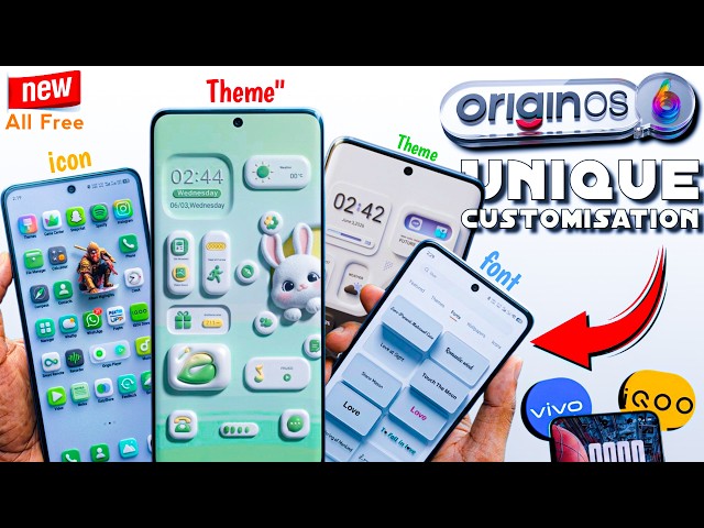 iCON, Theme, Font 😯 OriginOS 6 Best Customisation 🤩 | For Vivo & iQOO users #vivo #originos6