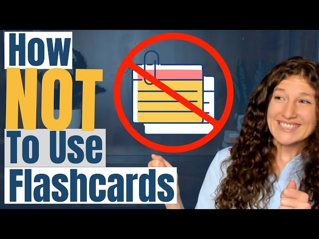 How NOT To Use Flashcards When Studying for the MCAT