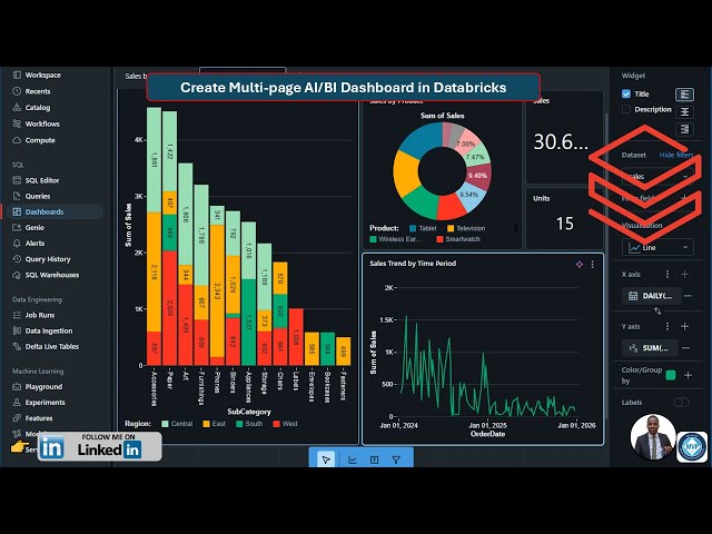 21. Create Multi-page AI/BI Dashboard in Databricks