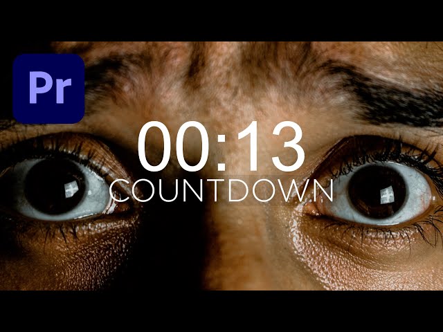 How to Make a Countdown in Premiere Pro SUPER EASILY