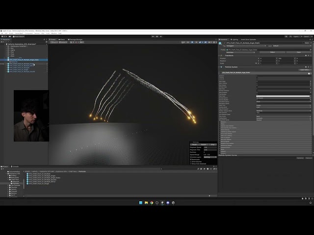 Chaff Missile Deflection Flare Effects update for Realistic Explosions VFX in Unity