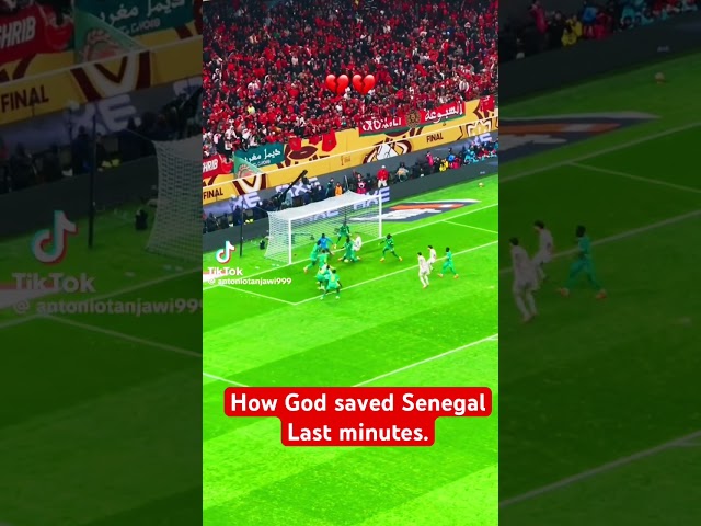 How God saved Senegal in last minutes #senegal #morocco #moroccan #africa #shortvideo #shorts