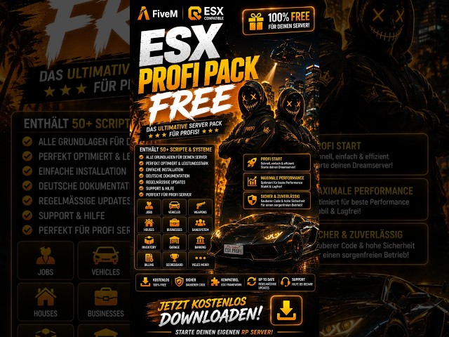 FiveM ESX Pro Pack FREE OUTDATED