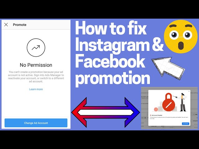 Instagram no permission problem | Facebook ads account disabled? | How to fix Instagram promotion