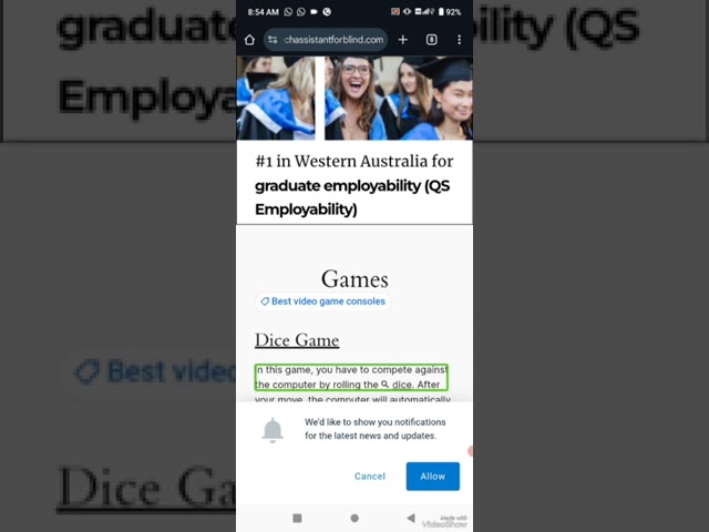 Roll the Dice: An accessible game launched by Tech Assistant for the blind with funny sound effec...