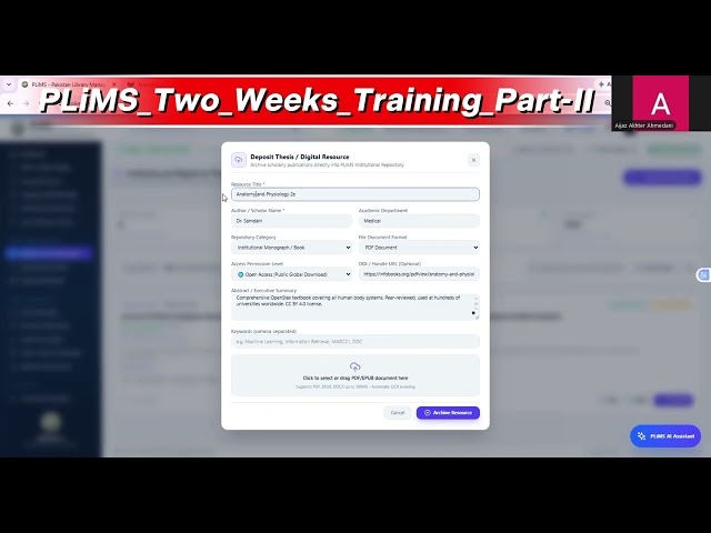 PLiMS Two Weeks Training — Part 2