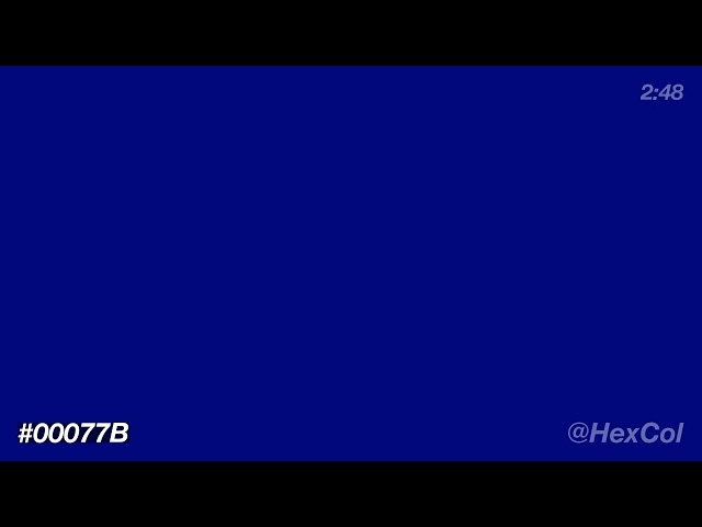 What does #00077B - Vivid Frosty Blush Pulsar look like? | Color Code Preview