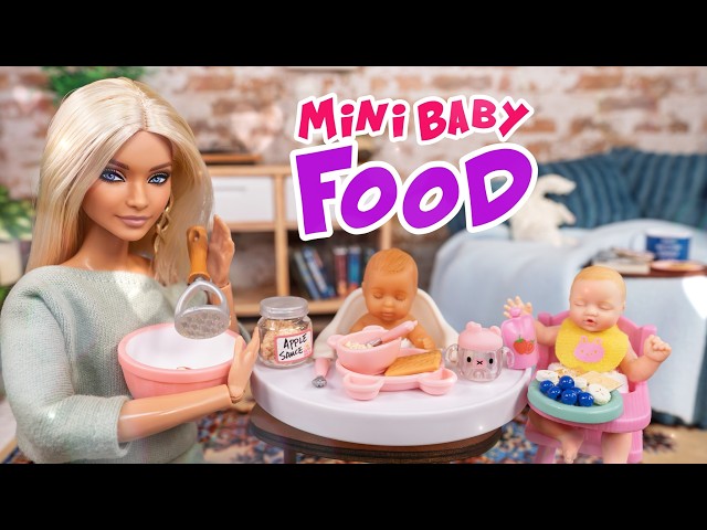 Mini Baby Food | Is It Barbie Size? MGA vs My Mini Baby | DIY Baby Food Craft
