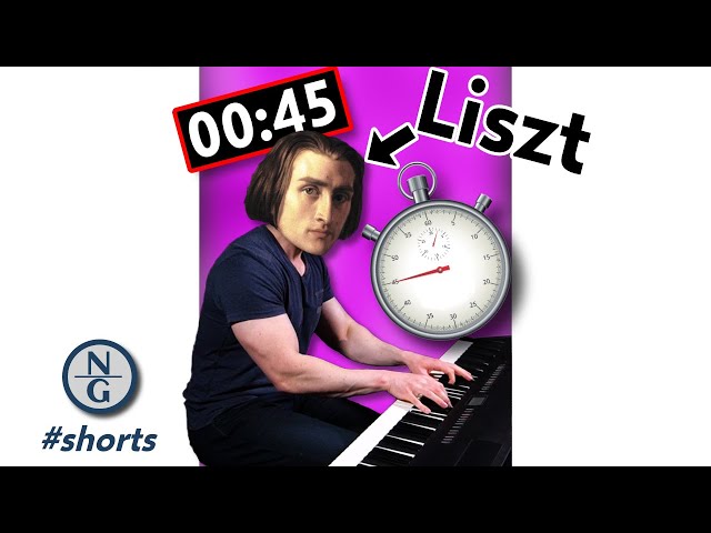 Liszt at a Glance | 45 seconds, 8 pieces you should know #Shorts