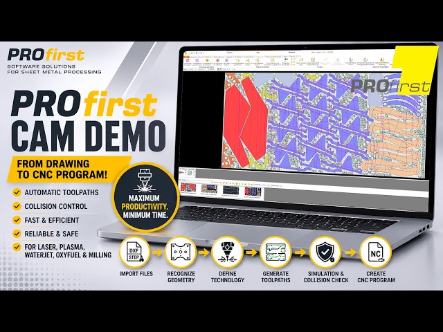 PROfirst CAM DEMO – From Drawing to Finished CNC Program