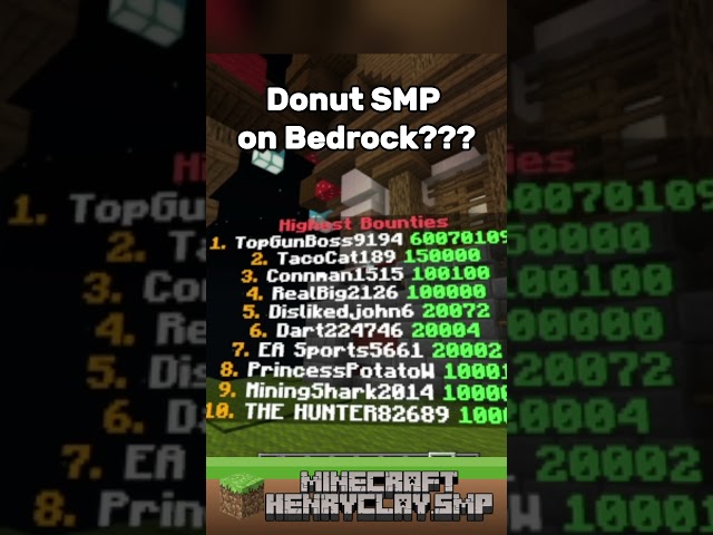 DonutSMP on Bedrock???? #minecraft #donutsmp #gaming #bedrock
