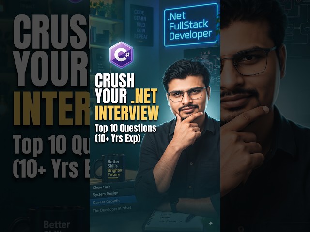 Top 10  NET Interview Questions for 10+ Years Experience in 2026 #dotnet #fullstackdeveloper #csharp