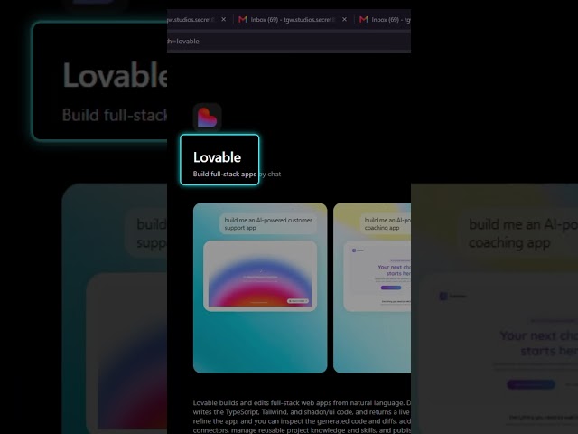Making a Game With Lovable #lovablepartner