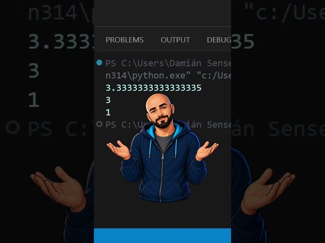 3 formas de dividir en Python que NO hacen lo mismo #Shorts