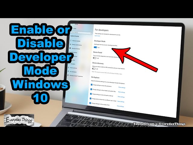 How to Enable or Disable Developer Mode in Windows 10