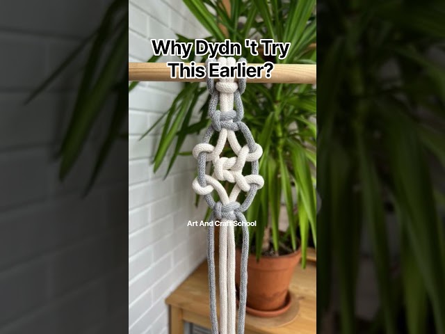 perfect and easy macrame knots for beginners #artandcraftschool7791 #trending #shorts #knot