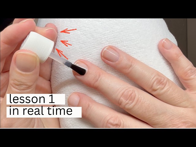 2 Tips to Polish Nails with More Precision.  [A lesson from a pro manicurist.]