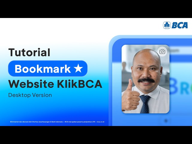 Tutorial Bookmark Website KlikBCA